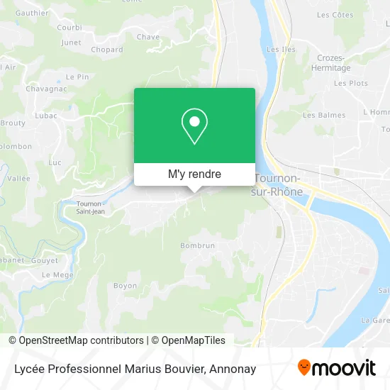 Lycée Professionnel Marius Bouvier plan