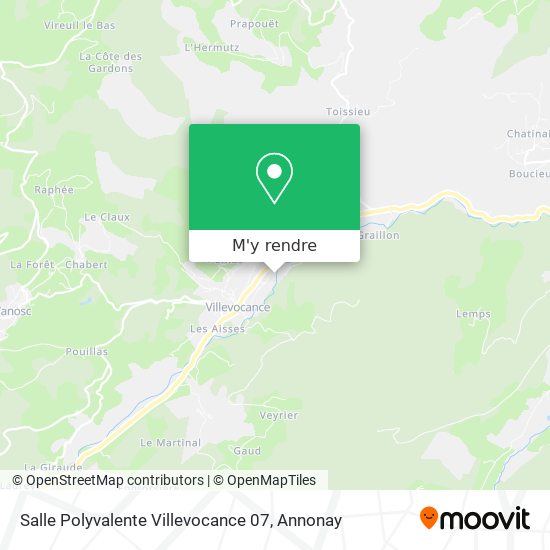Salle Polyvalente Villevocance 07 plan