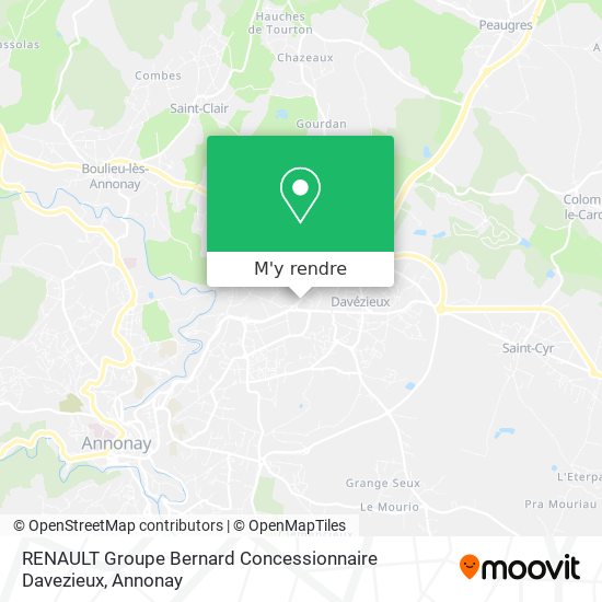 RENAULT Groupe Bernard Concessionnaire Davezieux plan