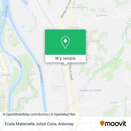 École Maternelle Joliot-Curie plan