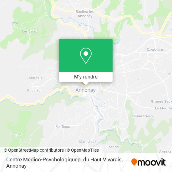 Centre Médico-Psychologiquep. du Haut Vivarais plan