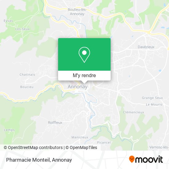 Pharmacie Monteil plan