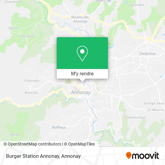 Burger Station Annonay plan