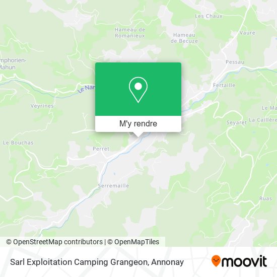Sarl Exploitation Camping Grangeon plan