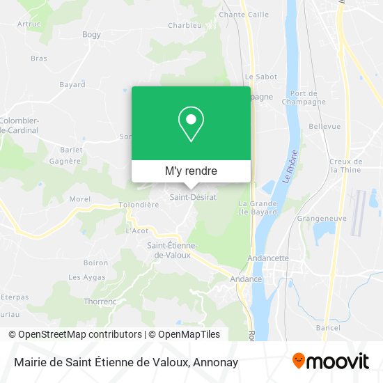 Mairie de Saint Étienne de Valoux plan