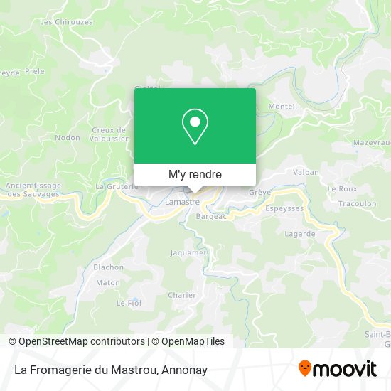 La Fromagerie du Mastrou plan