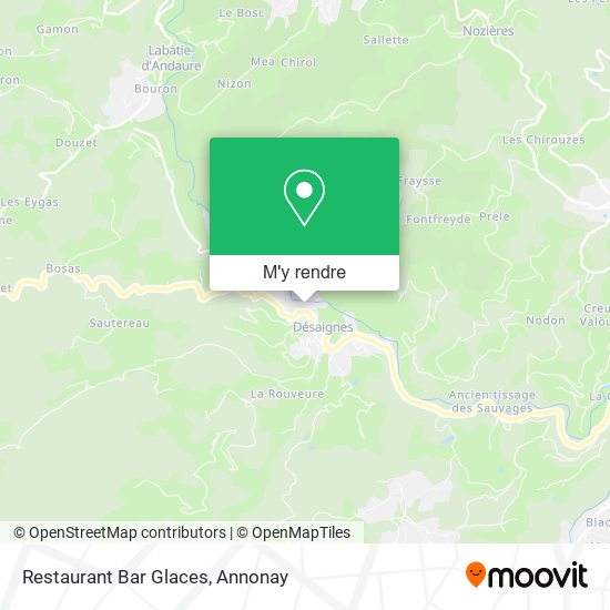 Restaurant Bar Glaces plan