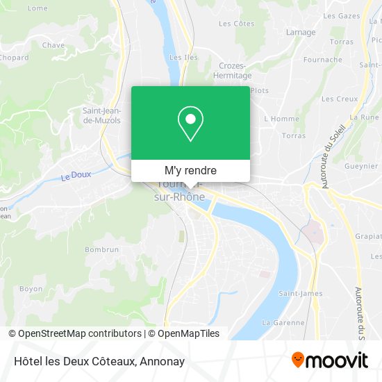 Hôtel les Deux Côteaux plan