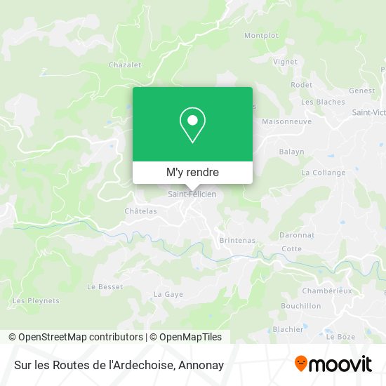 Sur les Routes de l'Ardechoise plan