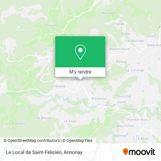 Le Local de Saint-Félicien plan