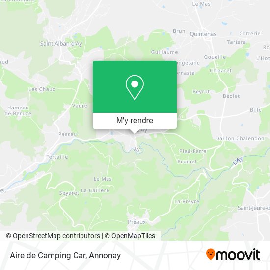 Aire de Camping Car plan