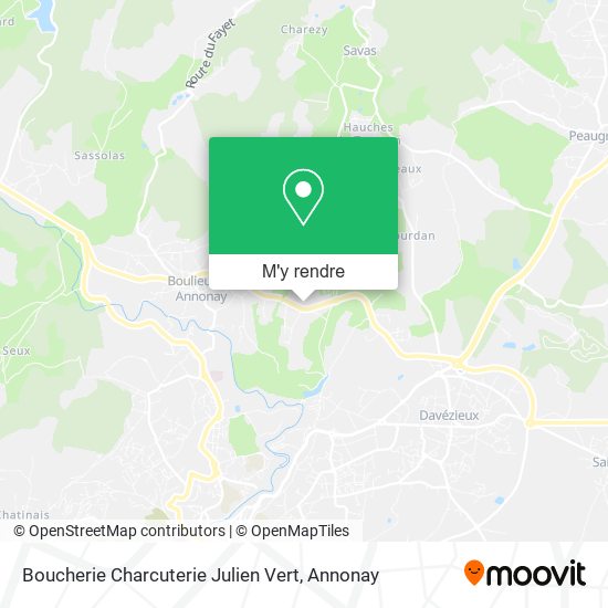 Boucherie Charcuterie Julien Vert plan