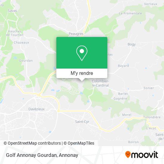 Golf Annonay Gourdan plan