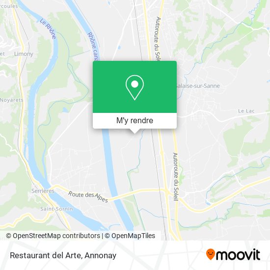 Restaurant del Arte plan