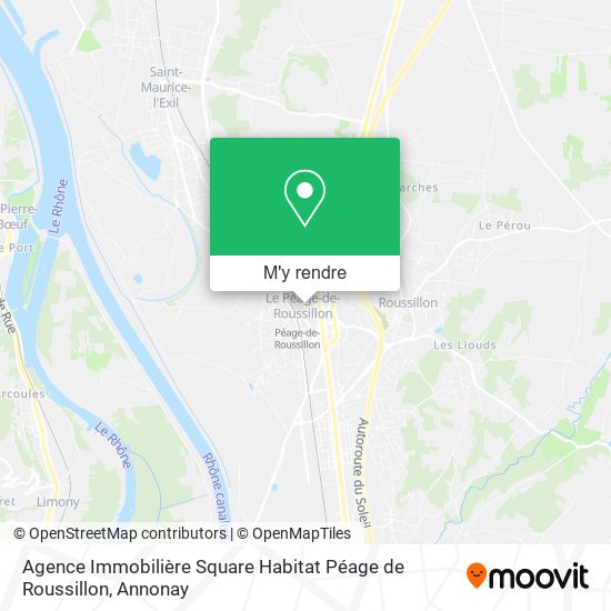 Agence Immobilière Square Habitat Péage de Roussillon plan