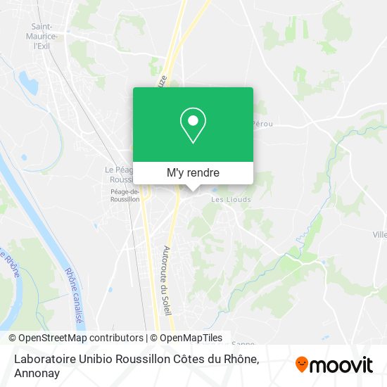 Laboratoire Unibio Roussillon Côtes du Rhône plan