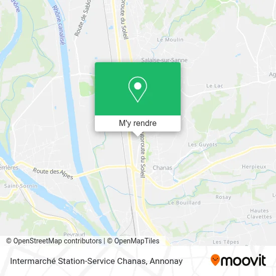Intermarché Station-Service Chanas plan
