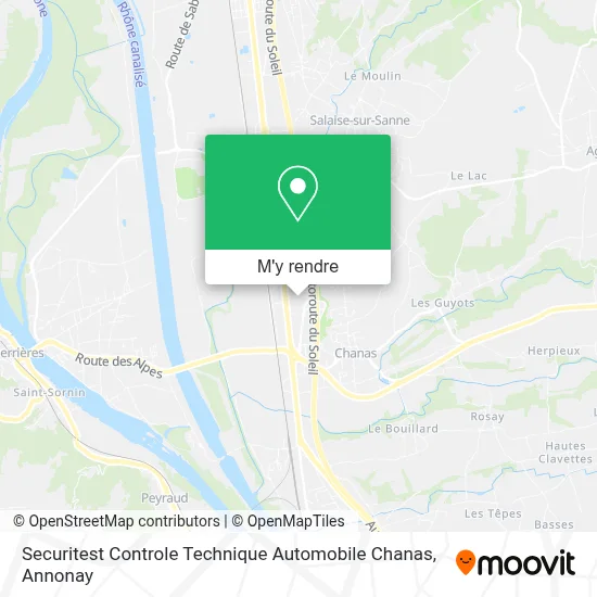 Securitest Controle Technique Automobile Chanas plan