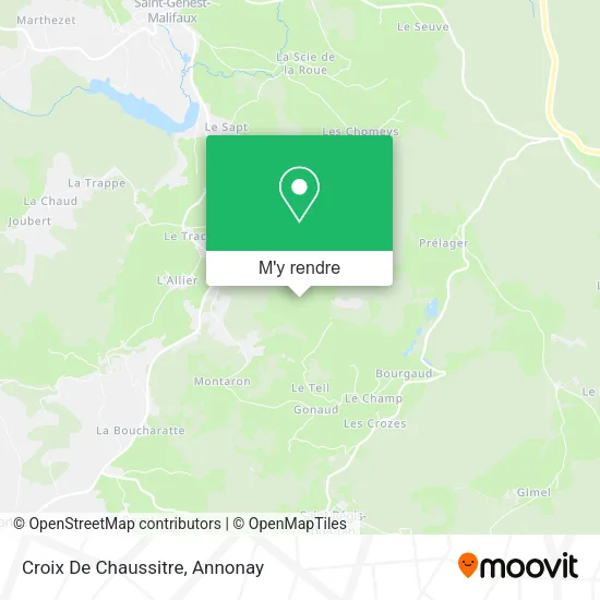 Croix De Chaussitre plan