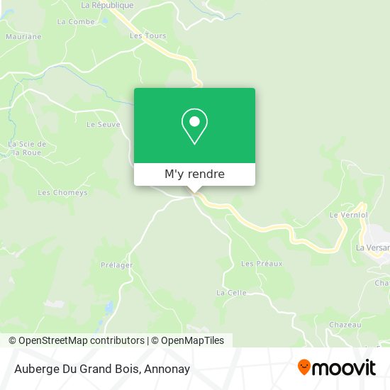 Auberge Du Grand Bois plan