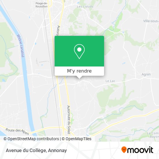 Avenue du Collège plan