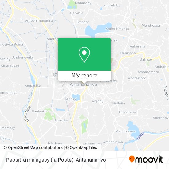 Paositra malagasy (la Poste) plan