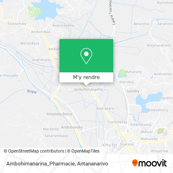 Ambohimanarina_Pharmacie plan