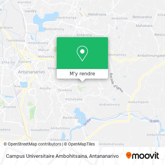 Campus Universitaire Ambohitsaina plan