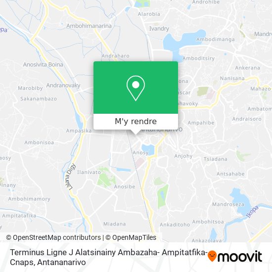 Terminus Ligne J Alatsinainy Ambazaha- Ampitatfika- Cnaps plan