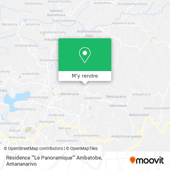 Résidence ""Le Panoramique"" Ambatobe plan