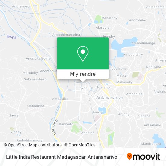 Little India Restaurant Madagascar plan