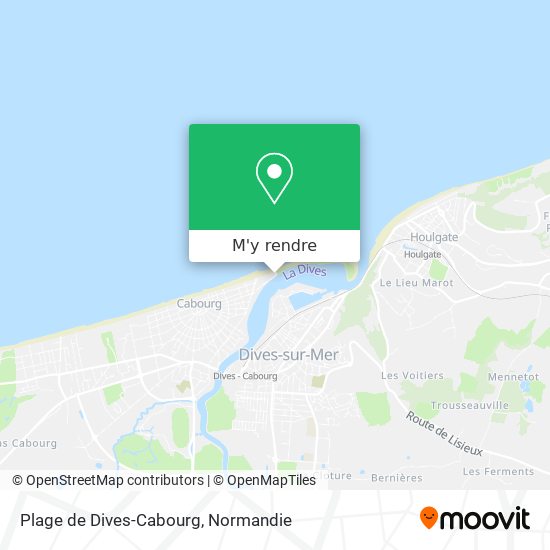 Plage de Dives-Cabourg plan