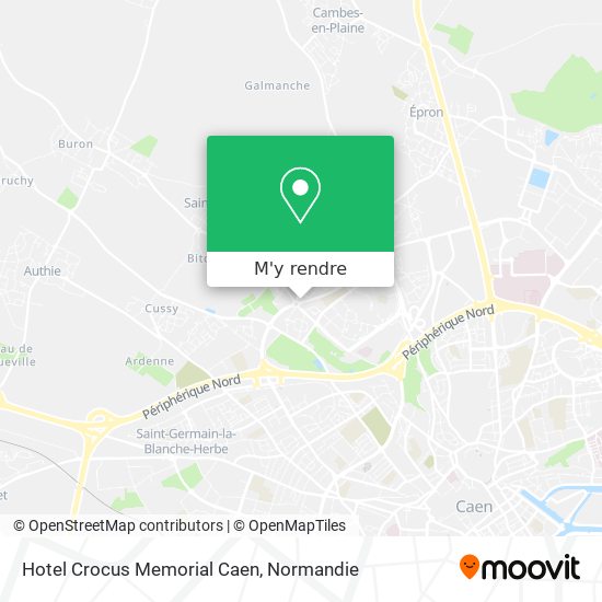 Hotel Crocus Memorial Caen plan