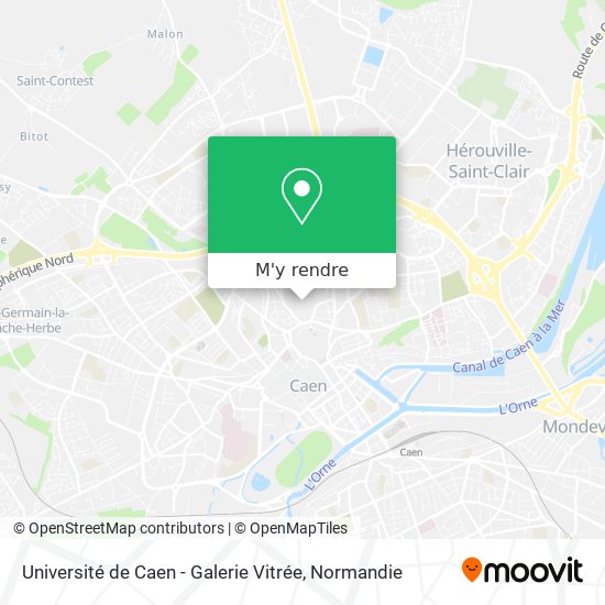 Université de Caen - Galerie Vitrée plan