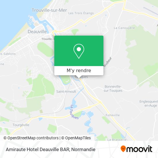 Amiraute Hotel Deauville BAR plan