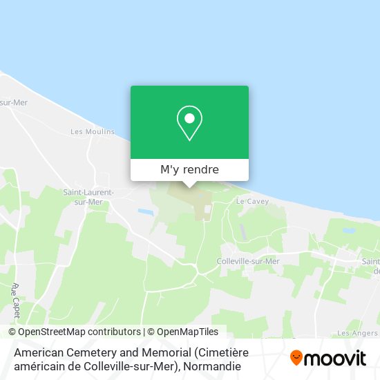 American Cemetery and Memorial (Cimetière américain de Colleville-sur-Mer) plan