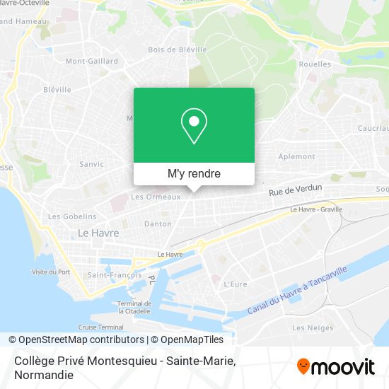 Collège Privé Montesquieu - Sainte-Marie plan