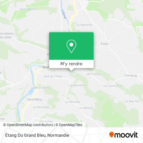 Étang Du Grand Bleu plan