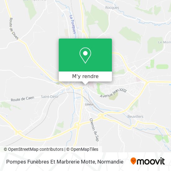 Pompes Funèbres Et Marbrerie Motte plan