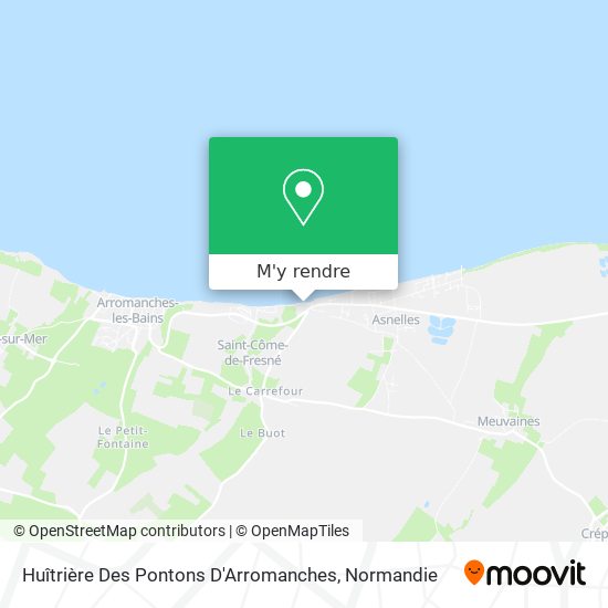 Huîtrière Des Pontons D'Arromanches plan