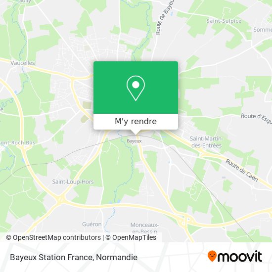 Bayeux Station France plan