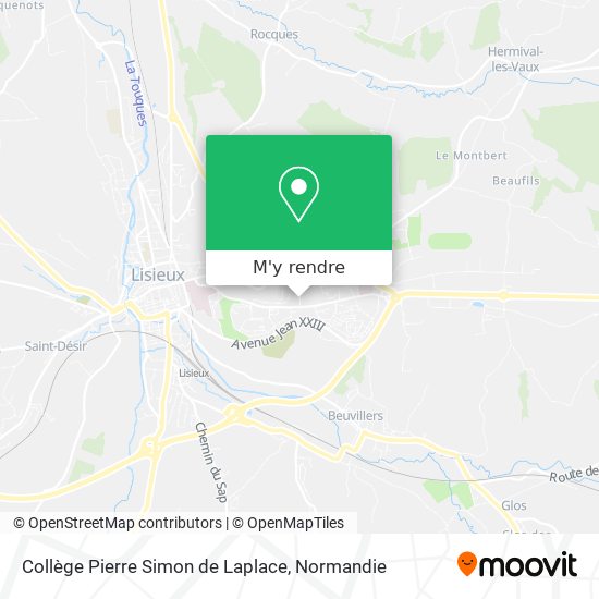 Collège Pierre Simon de Laplace plan