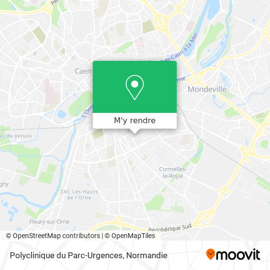 Polyclinique du Parc-Urgences plan