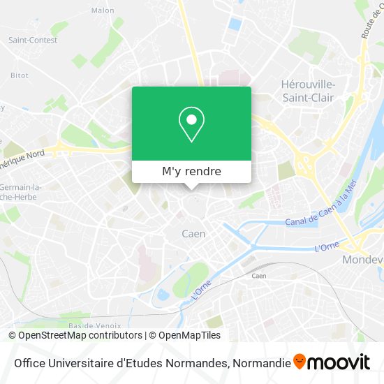 Office Universitaire d'Etudes Normandes plan