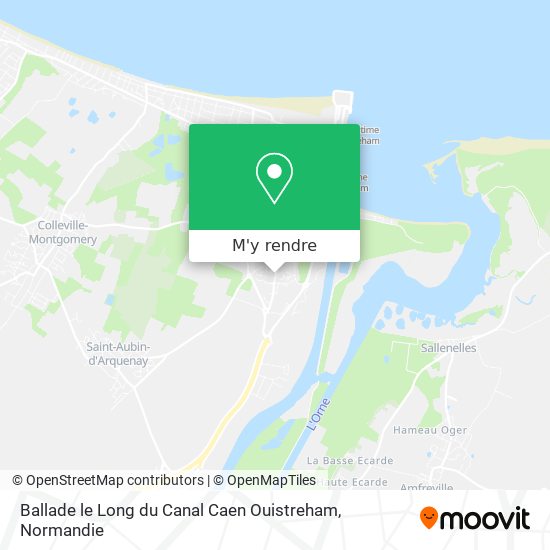 Ballade le Long du Canal Caen Ouistreham plan