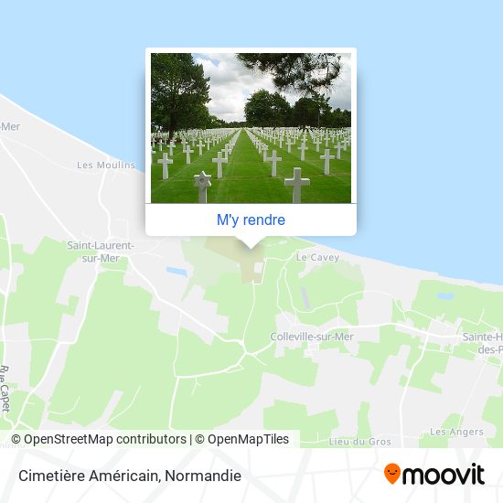 Cimetière Américain plan