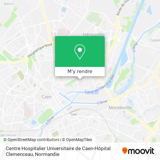 Centre Hospitalier Universitaire de Caen-Hôpital Clemenceau plan
