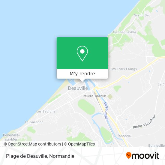 Plage de Deauville plan