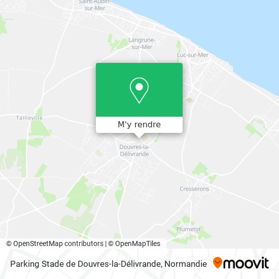 Parking Stade de Douvres-la-Délivrande plan