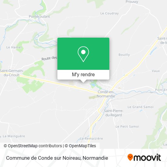 Commune de Conde sur Noireau plan